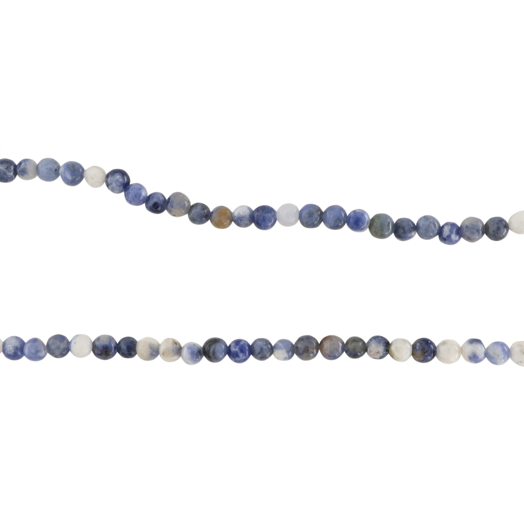 Find Smykkestensperler, string, sodalit, rund - 38 cm, ca 95 stk hos Beadhouse of Copenhagen i dag, med en altid hurtig levering!