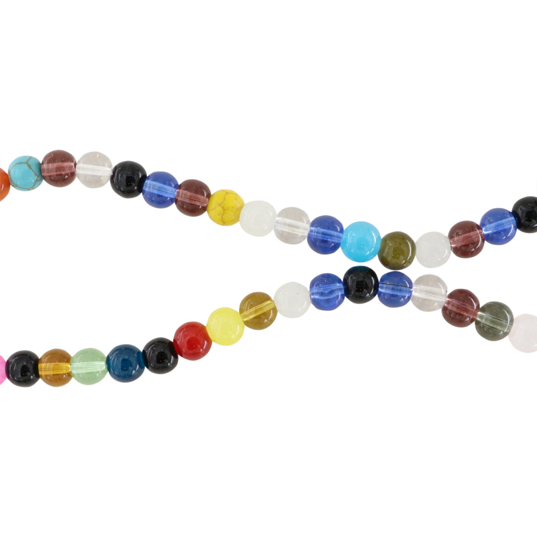 Find Smykkestensperler, string, kvarts mix, rund - 38 cm, ca 57 stk hos Beadhouse of Copenhagen i dag, med en altid hurtig levering!