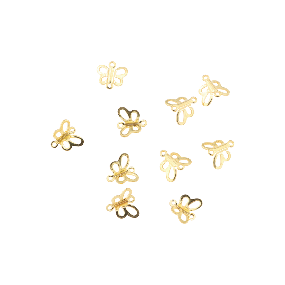 Find Vedhæng, lille sommerfugl, forgyldt messing, 8 mm. hos Beadhouse of Copenhagen i dag, med en altid hurtig levering!