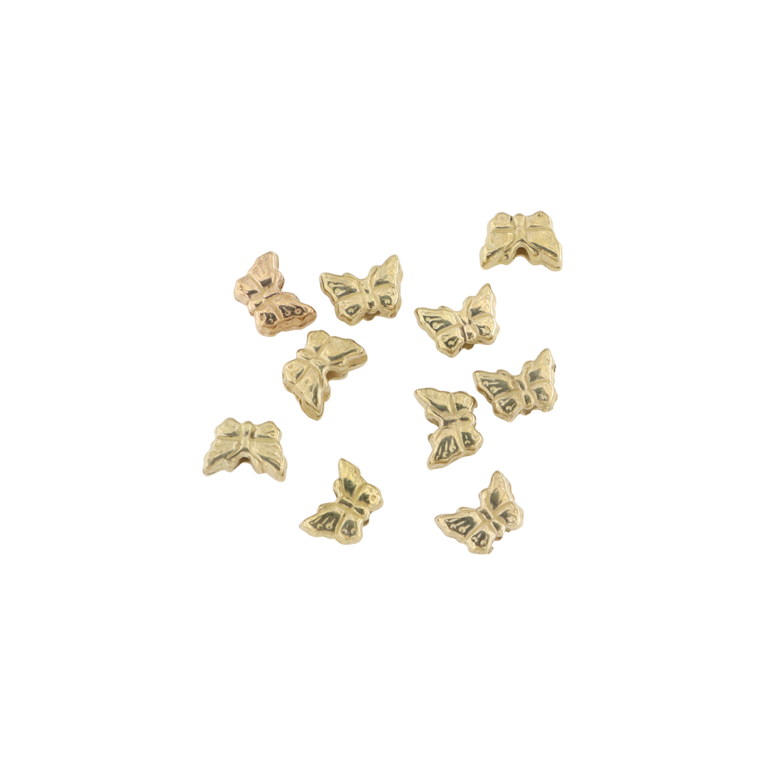 Find Perler, sommerfugl, forgyldt plast, 9x6 mm. storkøb hos Beadhouse of Copenhagen i dag, med en altid hurtig levering!