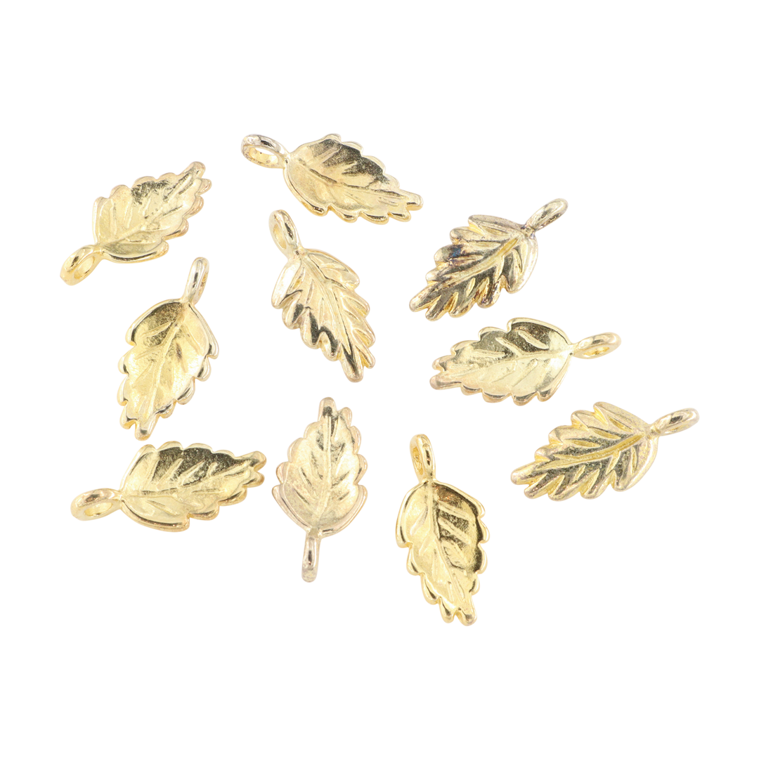 Find Vedhæng, blad, forgyldt messing, 23x11 mm. storkøb hos Beadhouse of Copenhagen i dag, med en altid hurtig levering!