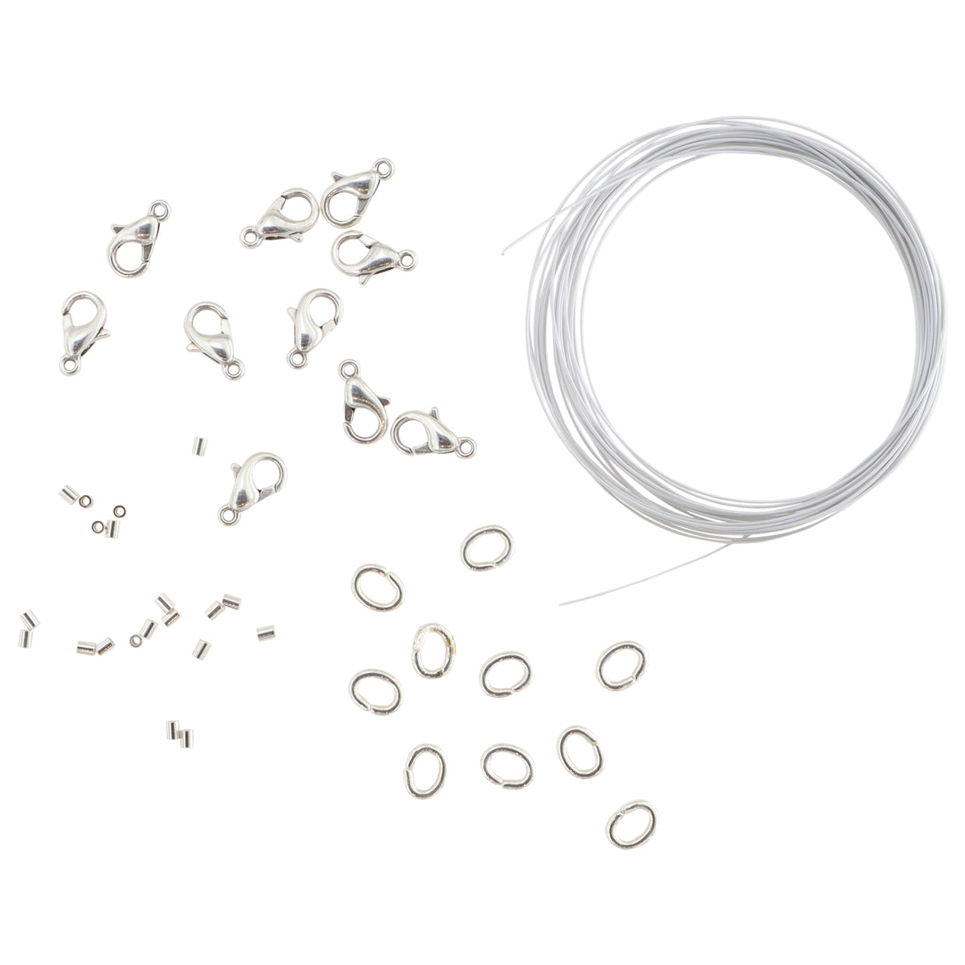 Find Diy kit, halskæde og armbånd, forsølvet materialer der holder farven hos Beadhouse of Copenhagen i dag, med en altid hurtig levering!