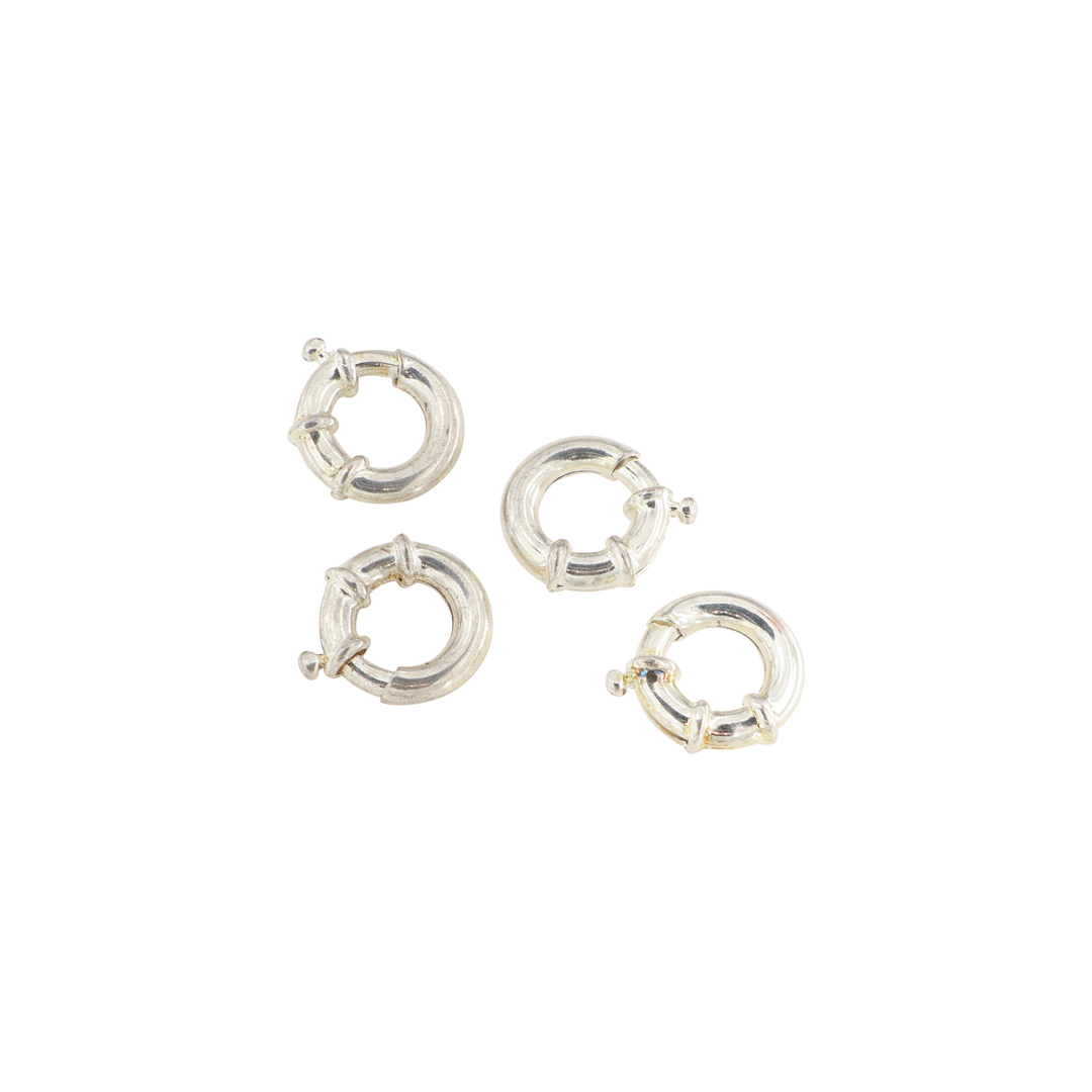 Find Fjederlås uden øsken i forsølvet messing - 3,6x18 mm. 1-4stk hos Beadhouse of Copenhagen i dag, med en altid hurtig levering!