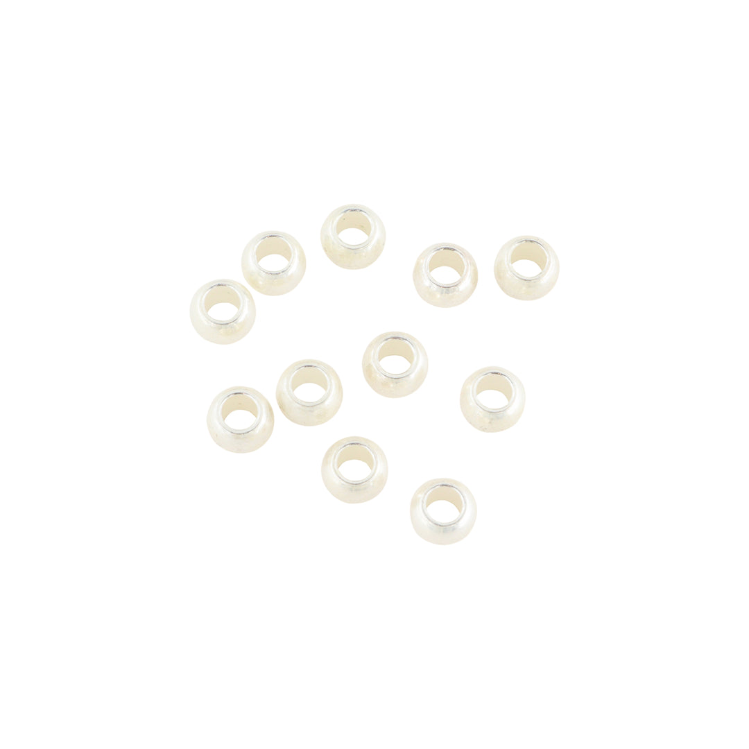 Find Metalperler, rund, forsølvet messing, 7x5 mm, 10-100 stk hos Beadhouse of Copenhagen i dag, med en altid hurtig levering!