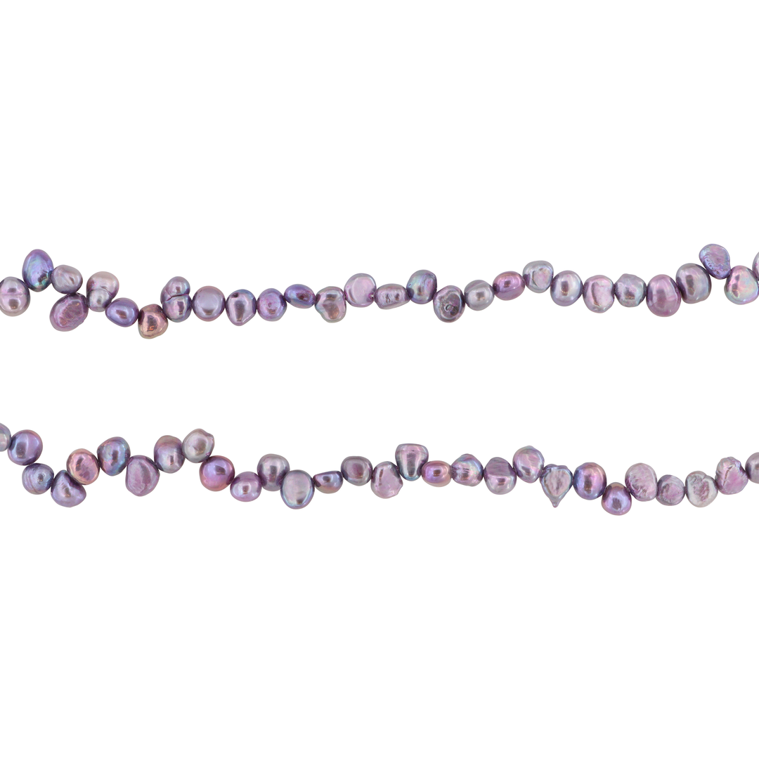 Find Ferskvandsperler, string, lilla barok indfarvet , 38 cm/6 x 7 mm hos Beadhouse of Copenhagen i dag, med en altid hurtig levering!