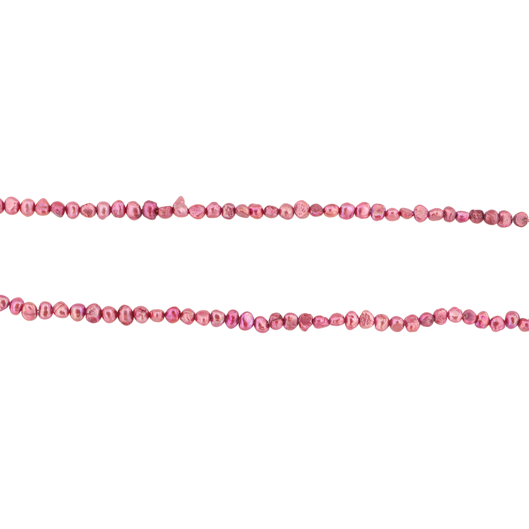 Find Ferskvandsperler, string, rosa barok indfarvet, 37 cm/4 x 5 mm hos Beadhouse of Copenhagen i dag, med en altid hurtig levering!