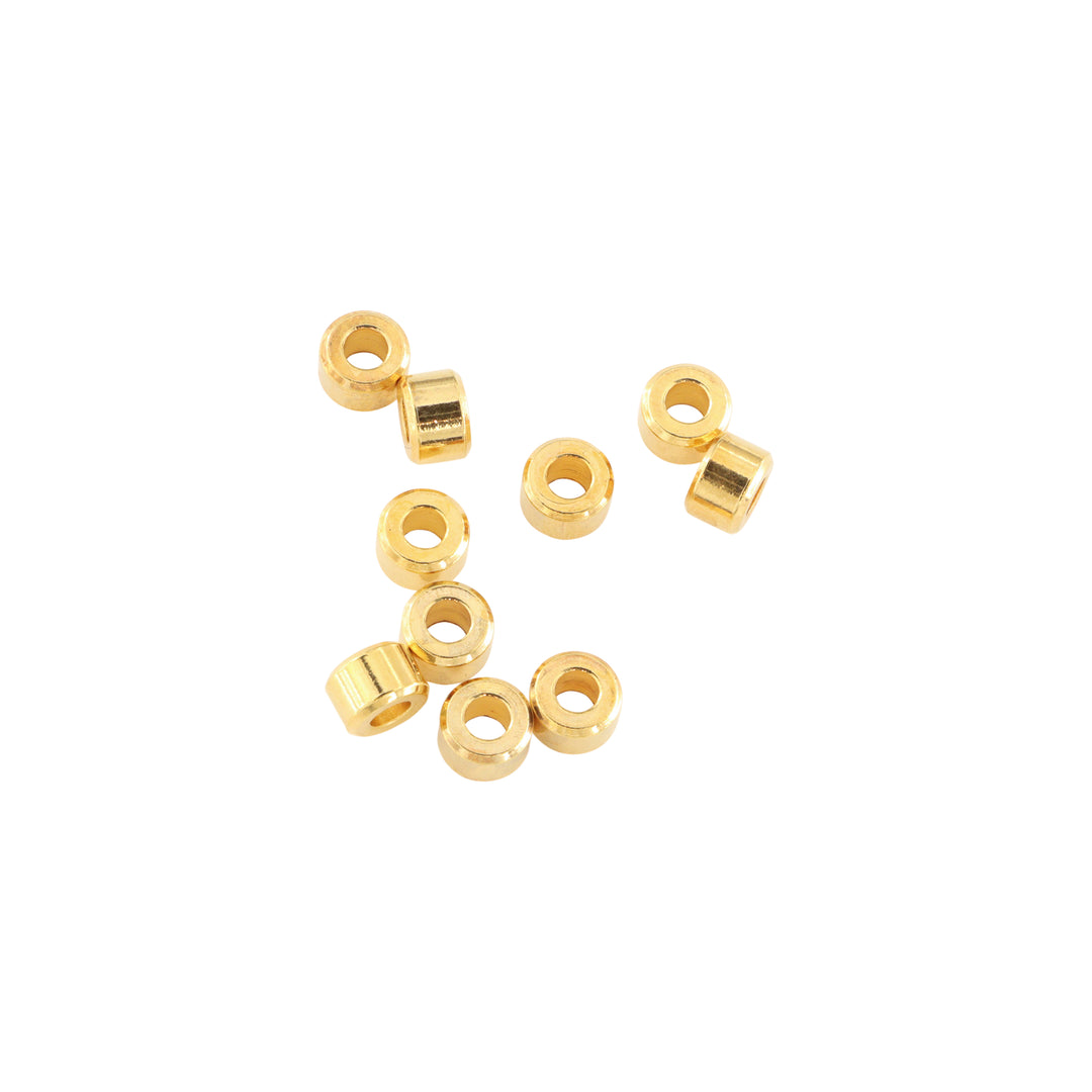 Find Metalperler, cylinder, forgyldt messing, 6x4 mm. storkøb hos Beadhouse of Copenhagen i dag, med en altid hurtig levering!