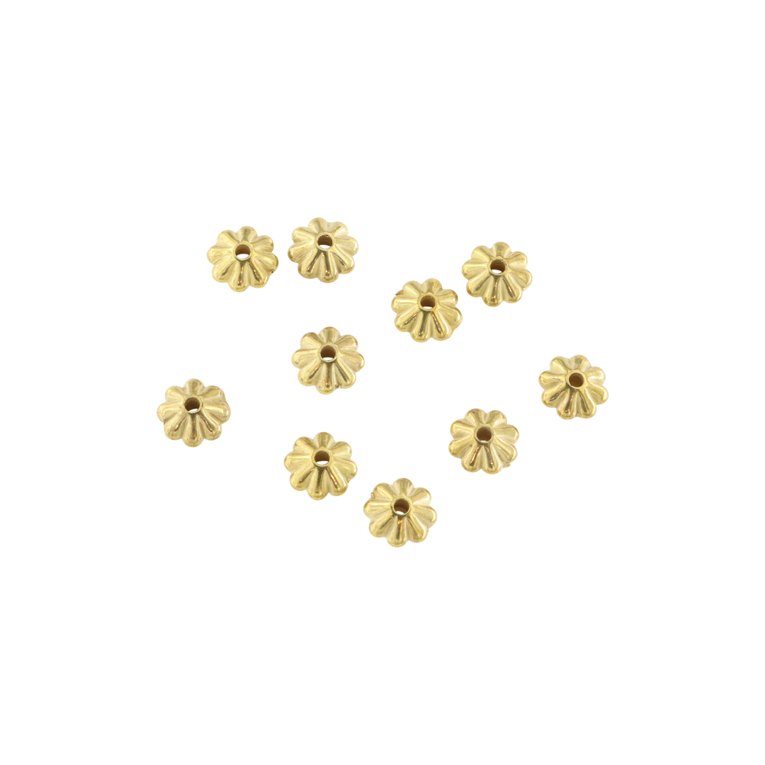 Find Metalperler, filigran disk, forgyldt plastik, 6x3mm. storkøb hos Beadhouse of Copenhagen i dag, med en altid hurtig levering!