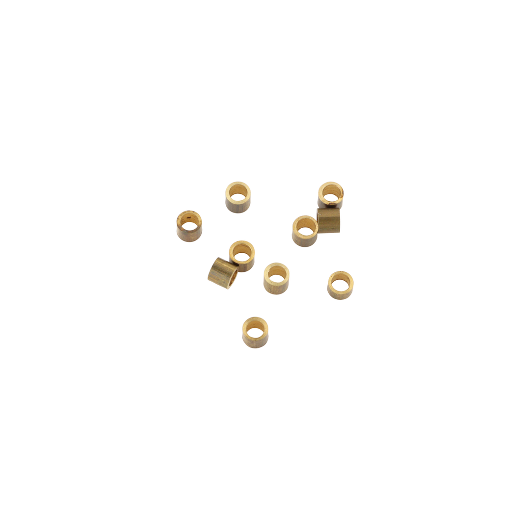 Find Metalperler, cylinder, messing, 3x3,5 mm, 100-500stk hos Beadhouse of Copenhagen i dag, med en altid hurtig levering!
