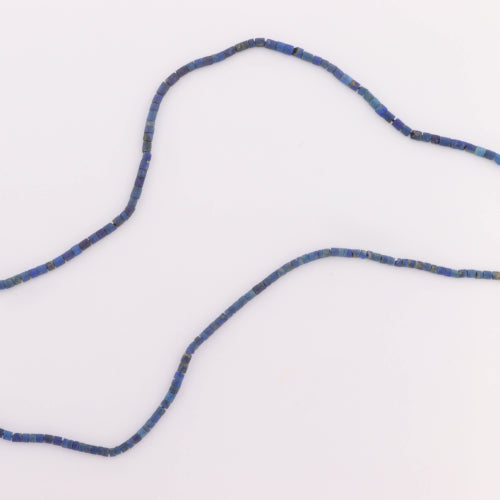 Find Smykkestensperler, string, lapis lazuli rørperler mat, 46 cm/1,5 x 2 mm, storkøb hos Beadhouse of Copenhagen i dag, med en altid hurtig levering!