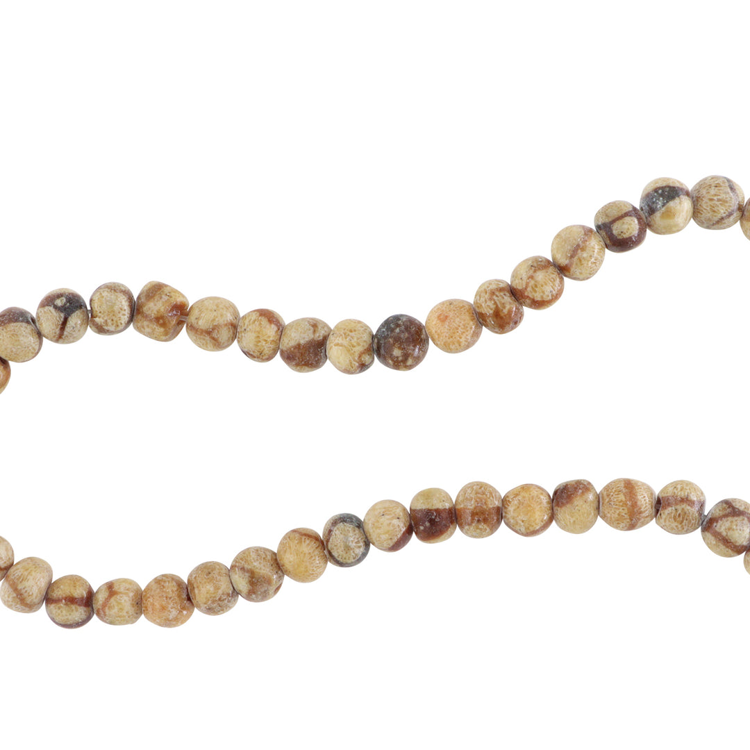 Find Smykkestensperler, string, tigerkoral, rund, 41 cm/8 mm, storkøb hos Beadhouse of Copenhagen i dag, med en altid hurtig levering!
