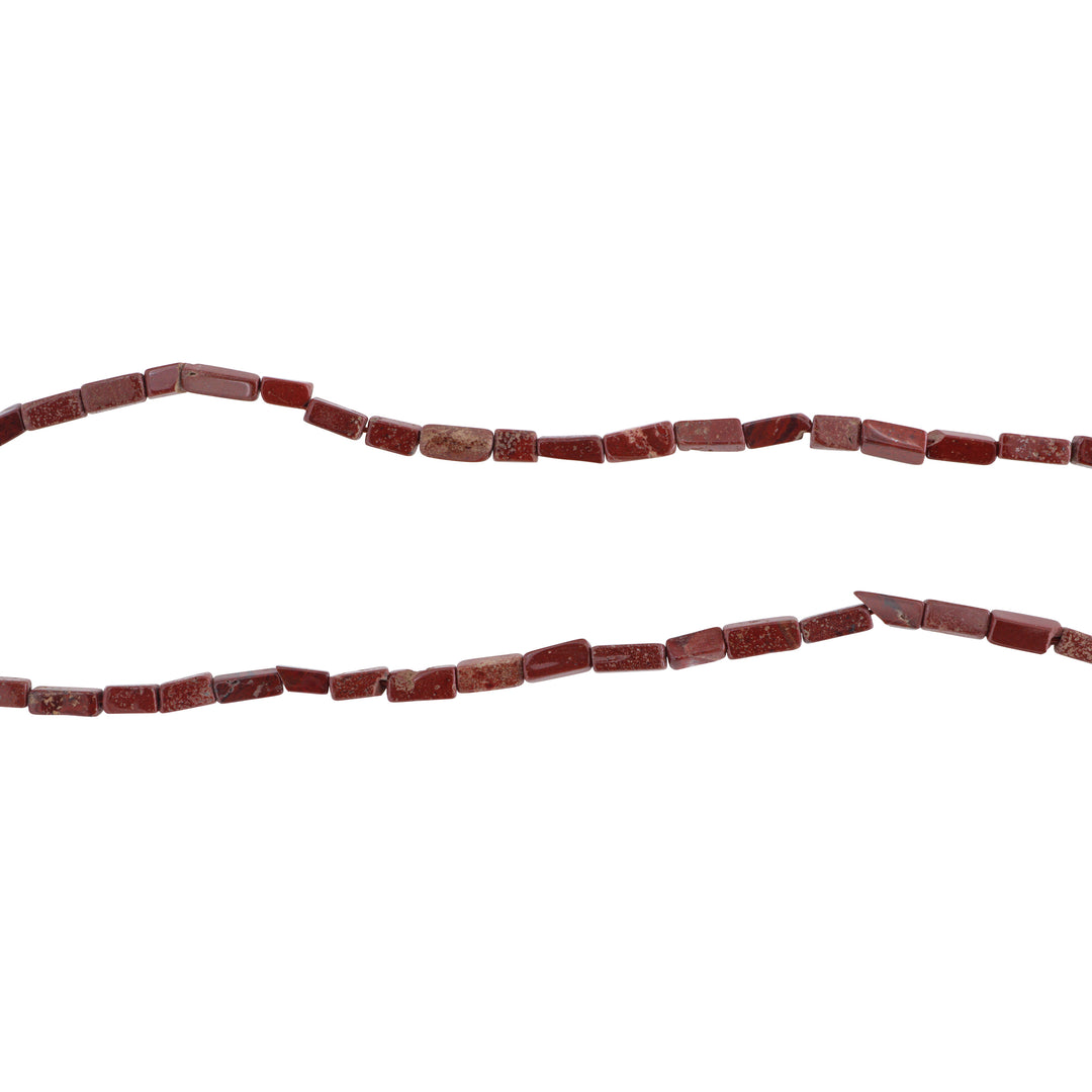Find Smykkestensperler, string, jaspis rektangulær, 37 cm/3x8 mm, storkøb hos Beadhouse of Copenhagen i dag, med en altid hurtig levering!