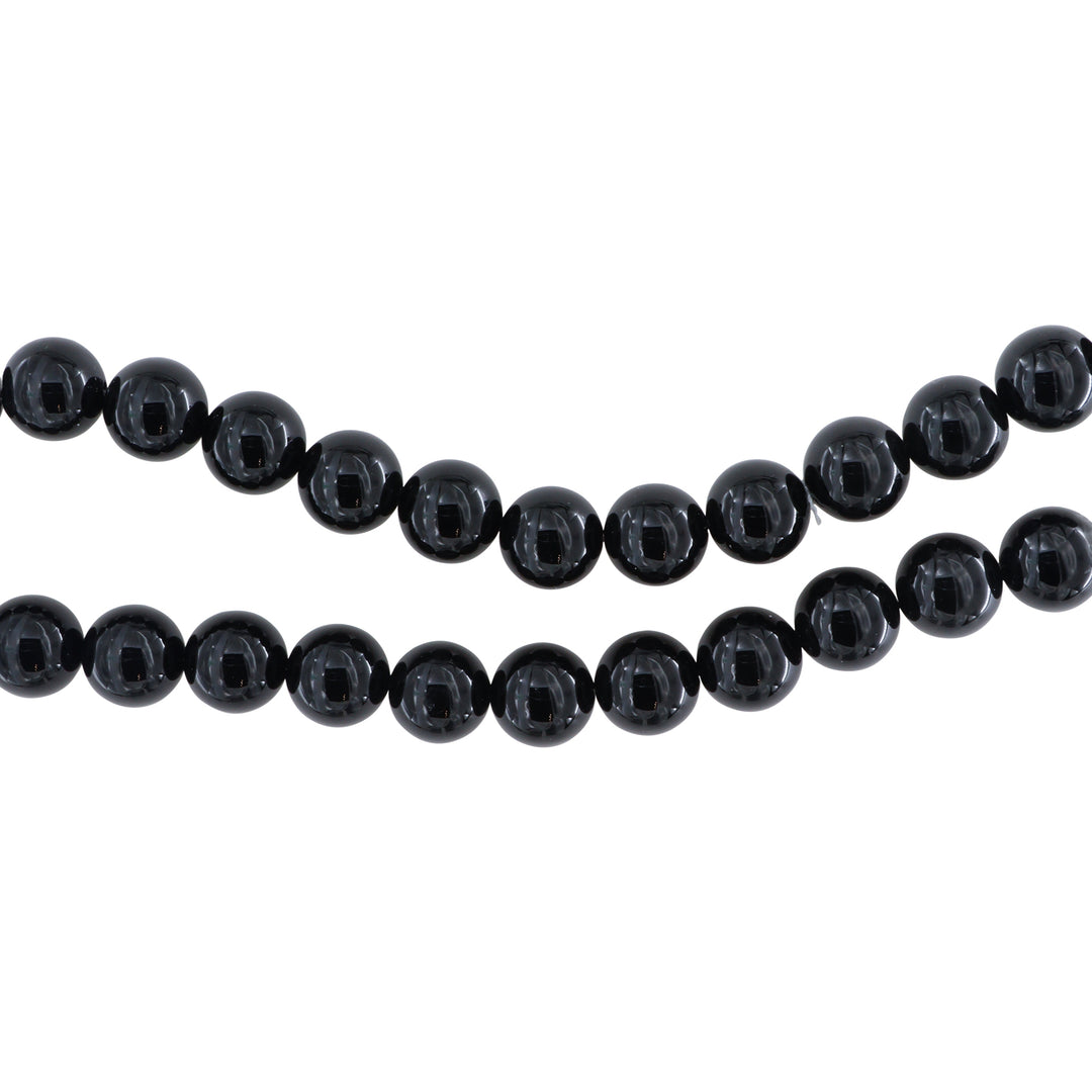 Find Smykkestensperler, string, onyx rund, 40 cm/14 mm, storkøb hos Beadhouse of Copenhagen i dag, med en altid hurtig levering!