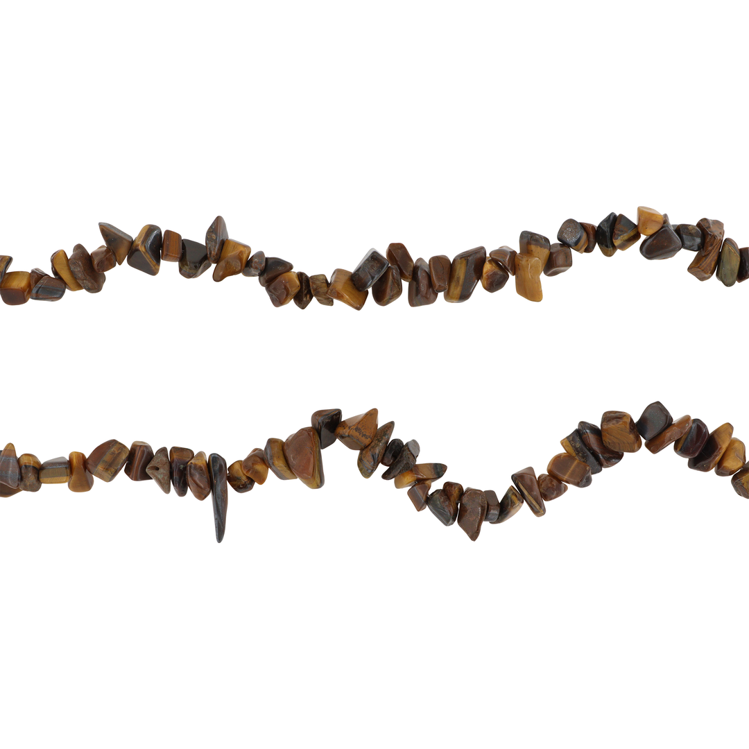 Find Smykkestensperler, string, tigerøje smykkestens chips, 80 cm, storkøb hos Beadhouse of Copenhagen i dag, med en altid hurtig levering!