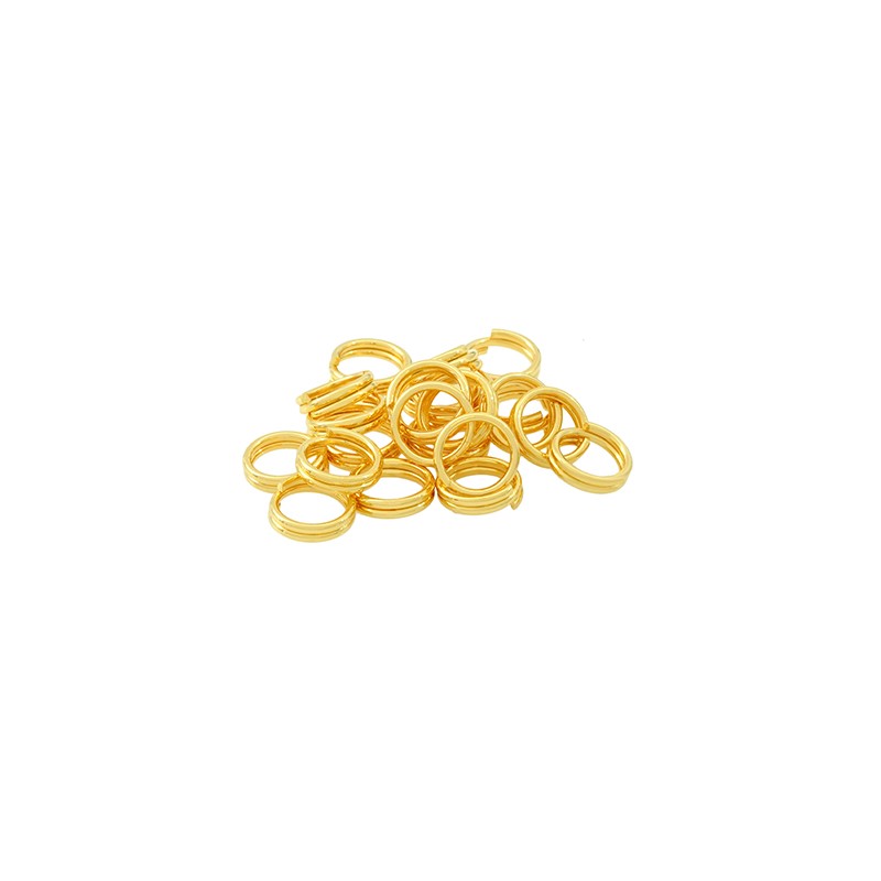 Find Øsken spaltring, forgyldt messing, 5x0,7 mm, 10 stk hos Beadhouse of Copenhagen i dag, med en altid hurtig levering!