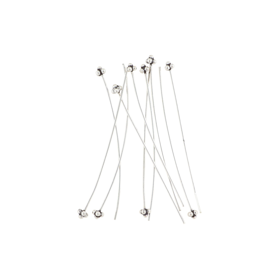 Find Perlestav, med 5 kugler i sterlingsølv . 53x1,0mm. 4 stk hos Beadhouse of Copenhagen i dag, med en altid hurtig levering!