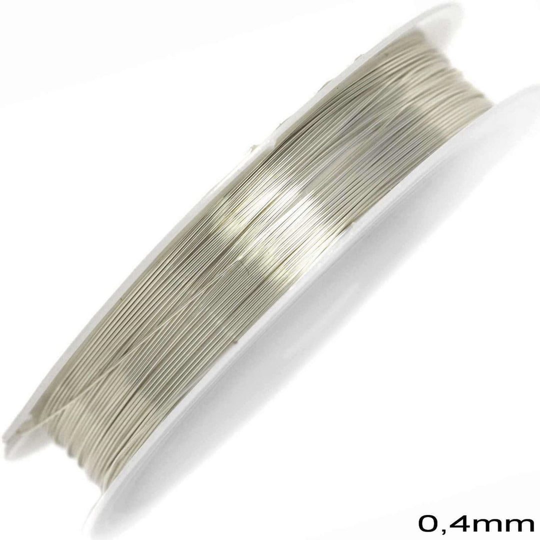 Find Smykketråd, wire 0,4 mm, forsølvet kobber, 10 m hos Beadhouse of Copenhagen i dag, med en altid hurtig levering!
