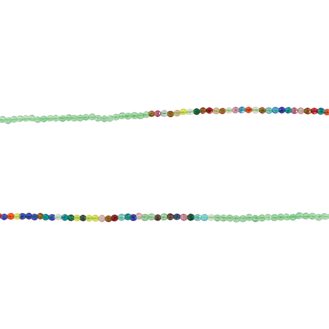 Find Smykkestensperler, string, krystalglas mix, rund facet - 39cm, ca. 200 stk hos Beadhouse of Copenhagen i dag, med en altid hurtig levering!
