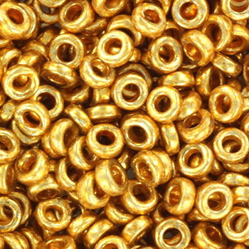 Find Guld glasperler, miyuki spacer 3x1.3mm - duracoat galv. gold hos Beadhouse of Copenhagen i dag, med en altid hurtig levering!