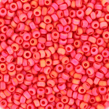 Find Røde glasperler, miyuki rocailles seed beads ,opaque ab vermillion red hos Beadhouse of Copenhagen i dag, med en altid hurtig levering!