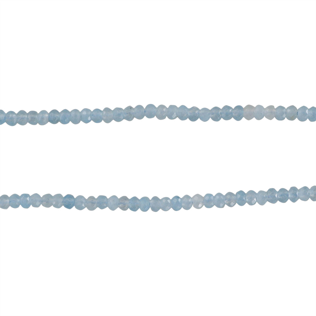 Find Smykkestensperler, string, blå jade, rondel facet - 36cm, ca. 105 stk hos Beadhouse of Copenhagen i dag, med en altid hurtig levering!