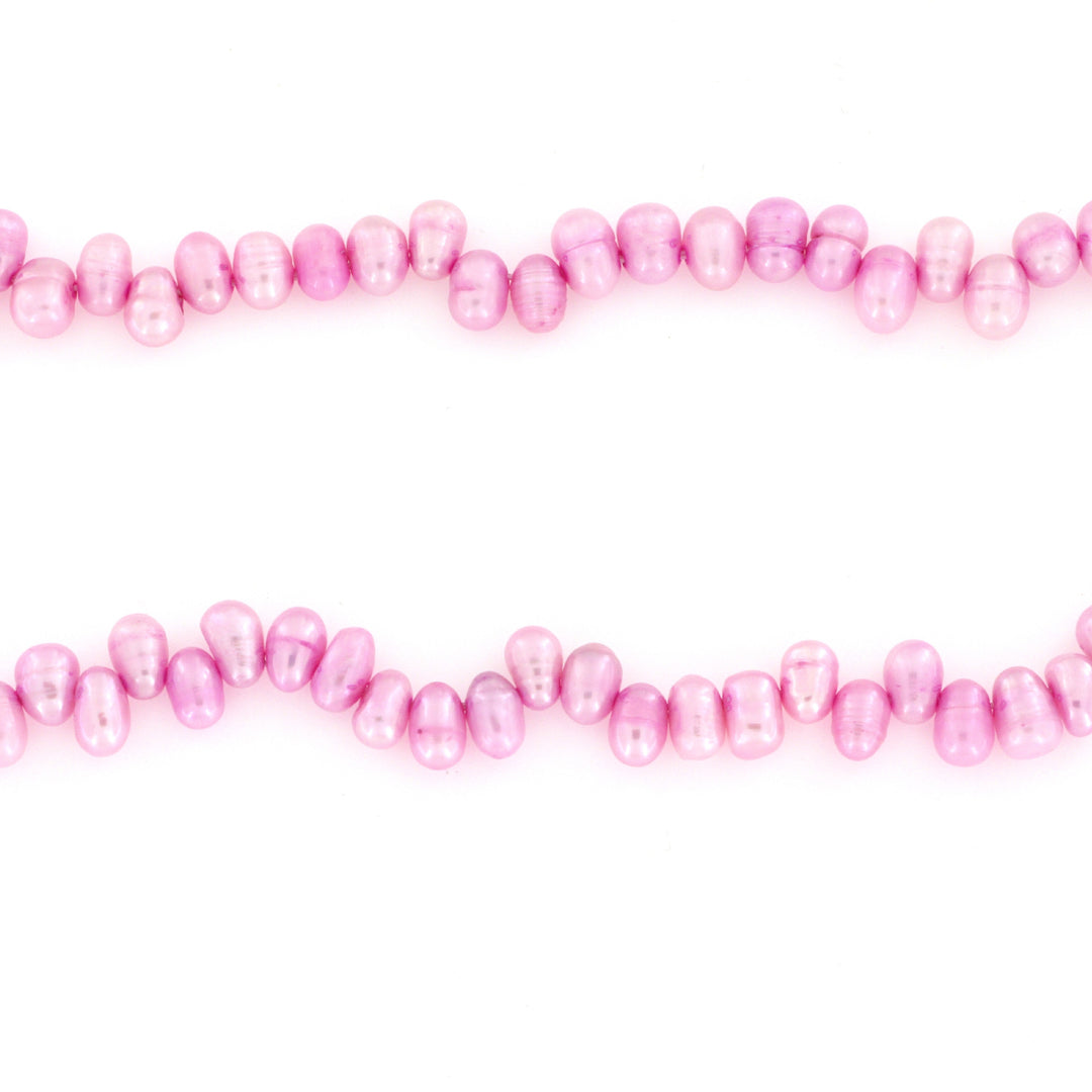 Find Ferskvandsperler, string, pink topboret indfarvet, 40 cm/5 x 7 mm hos Beadhouse of Copenhagen i dag, med en altid hurtig levering!