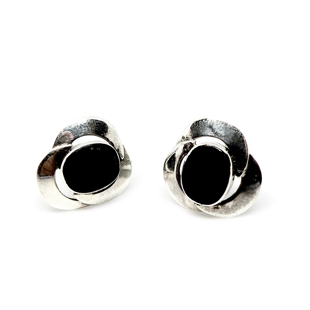 Find Øreringe, ørestikkere blomst med onyx, sterlingsølv, 10 mm hos Beadhouse of Copenhagen i dag, med en altid hurtig levering!