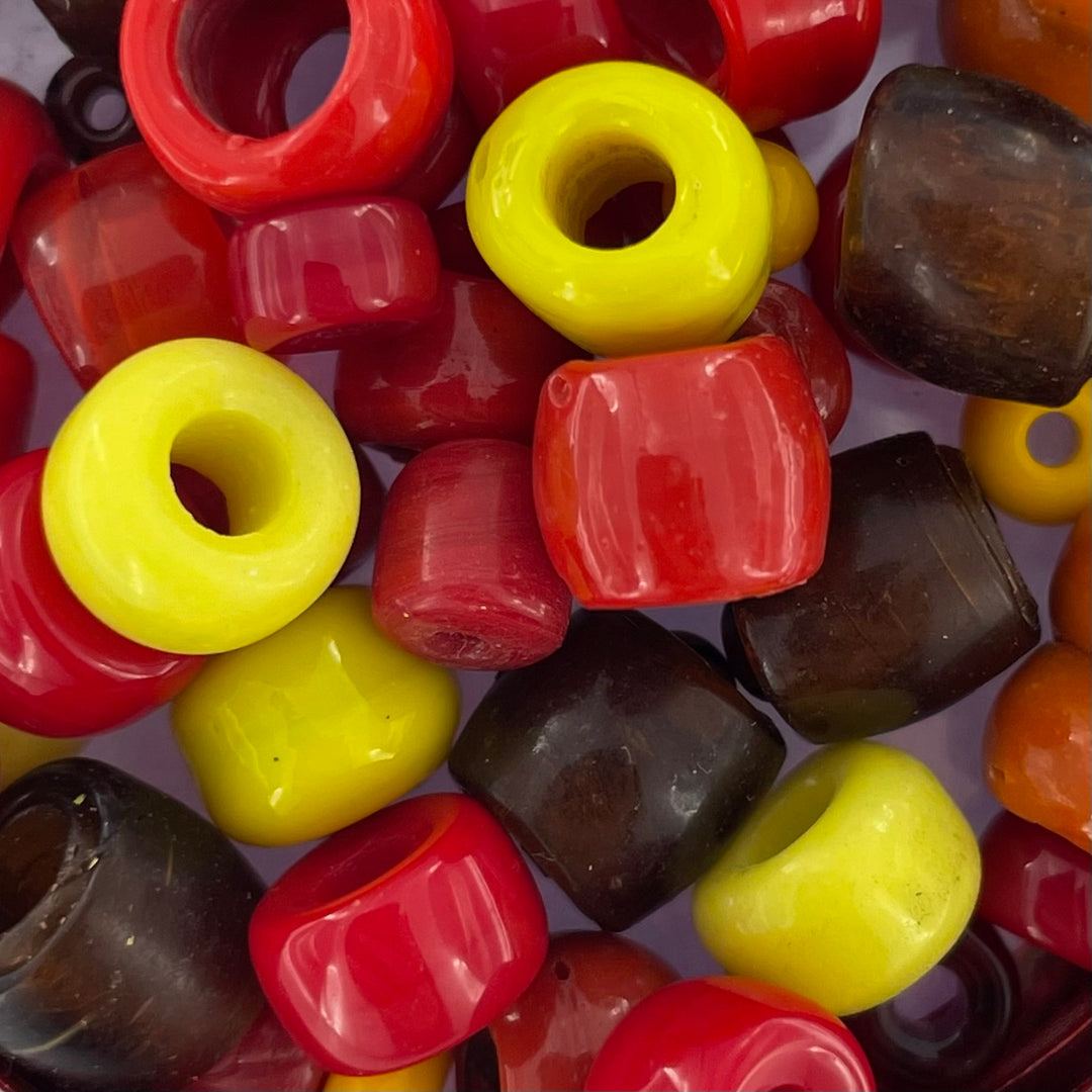 Find Store glasperler, preciosa til strik, rød/gul mix hos Beadhouse of Copenhagen i dag, med en altid hurtig levering!