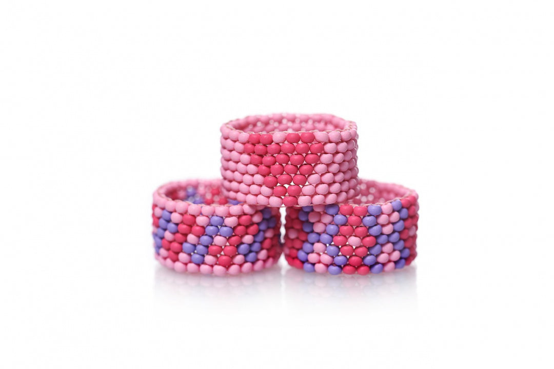 DIY  Fingerring af Preciosa Rocailles perler