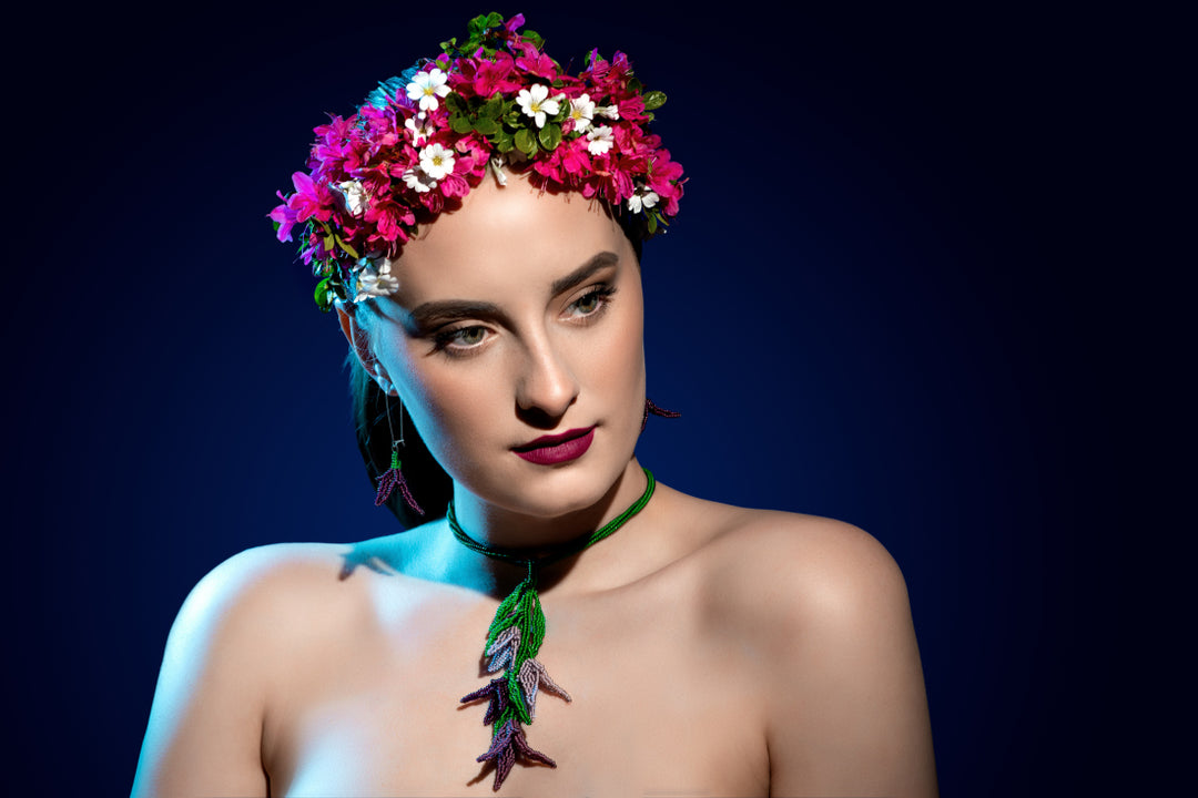 DIY Blomstersmykker af glasperler