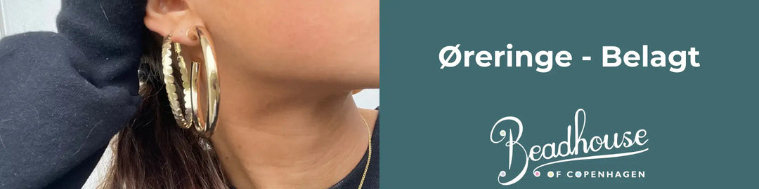 Øreringe-Guldbelagt-og-sølvbelagt Beadhouse of Copenhagen