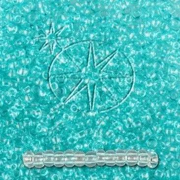 Blå glasperler, preciosa, turquoise dyed crystal, storkøb Preciosa