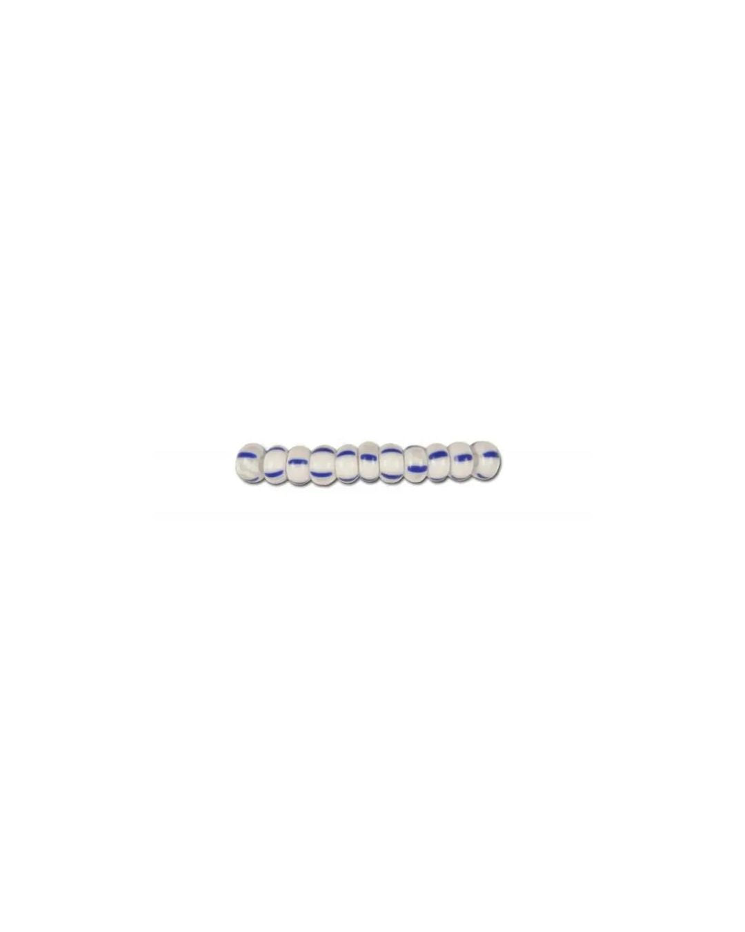 Finden Sie gestreifte Glasperlen, Preciosa, weiß/4 blaue Streifen in unserer großen Auswahl Preciosa Seed Beads bei Beadhouse von Kopenhagen heute. Denken Sie daran, dass der Versand ab 400 DKK kostenlos ist