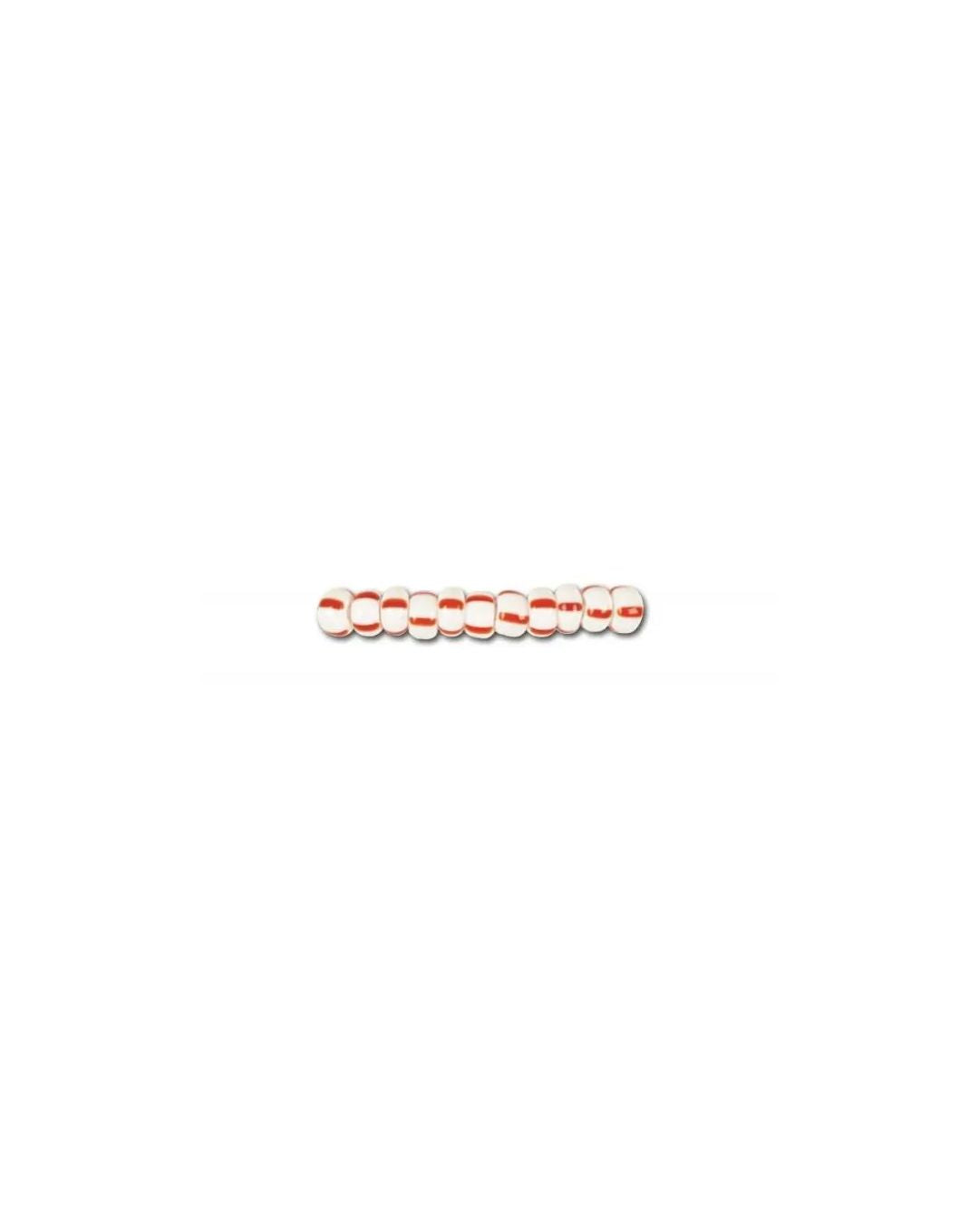 Finden Sie gestreifte Glasperlen, Preciosa, weiß/4 rote Streifen, Großeinkauf in unserer großen Auswahl Preciosa Seed Beads bei Beadhouse von Kopenhagen heute. Denken Sie daran, dass der Versand ab 400 DKK kostenlos ist