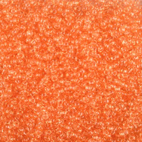 Orangefarbene Glasperlen, Preciosa, orangefarbener 2-gefärbter Kristall, Großeinkauf 