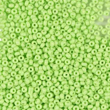 Grüne Glasperlen, Preciosa, natürliches undurchsichtiges helles Pastellgrün, Großeinkauf 