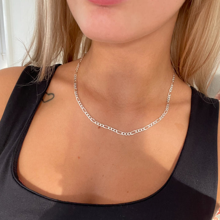 Find Halskæde, figaro kæde, sterlingsølv, 45-50 cm/3,7 mm hos Beadhouse of Copenhagen i dag, med en altid hurtig levering!