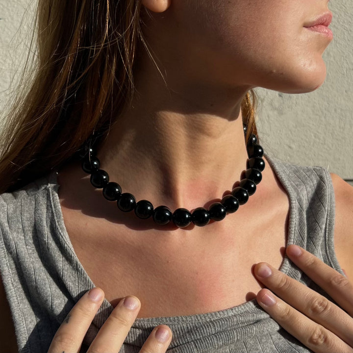 Find Halskæde, onyx ædelsten, sterlingsølv, 40-46 cm hos Beadhouse of Copenhagen i dag, med en altid hurtig levering!