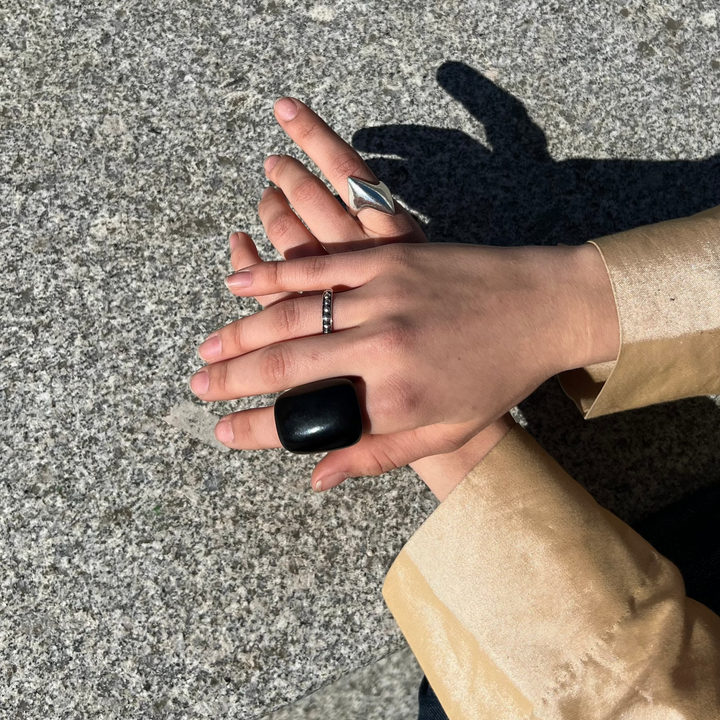 Fingerring, chunky ring i resin, flere varianter