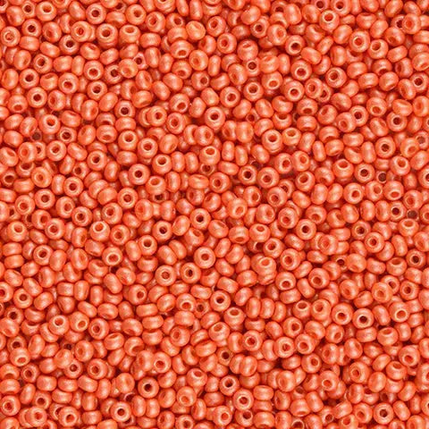 Orangefarbene Glasperlen, Preciosa, Permalux leuchtendes Orange, Großeinkauf 