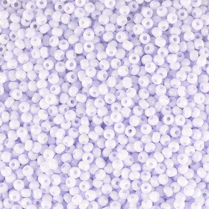 Lilla glasperler, preciosa, opaque pastel violet, storkøb 