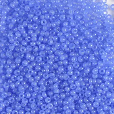 Blaue Glasperlen, Preciosa, Alabasterblau, Großeinkauf 