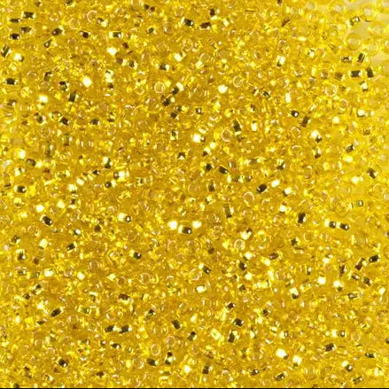 Gelbe Glasperlen, Preciosa, versilberter transparenter gelber Bernstein, Großeinkauf 
