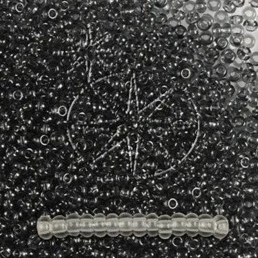 Grå glasperler, preciosa, natural transparent grey, storkøb Preciosa