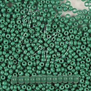 Find Grønne glasperler,  preciosa, natural opaque dark green, storkøb hos Beadhouse of Copenhagen i dag, med en altid hurtig levering!