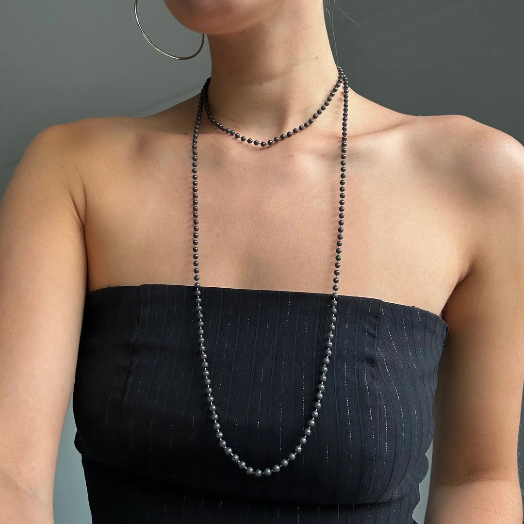 Halskæde med plastikperler på snor Beadhouse of Copenhagen