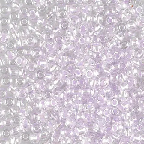 Lila Glasperlen, Preciosa, glänzendes Pastellviolett, Großeinkauf 
