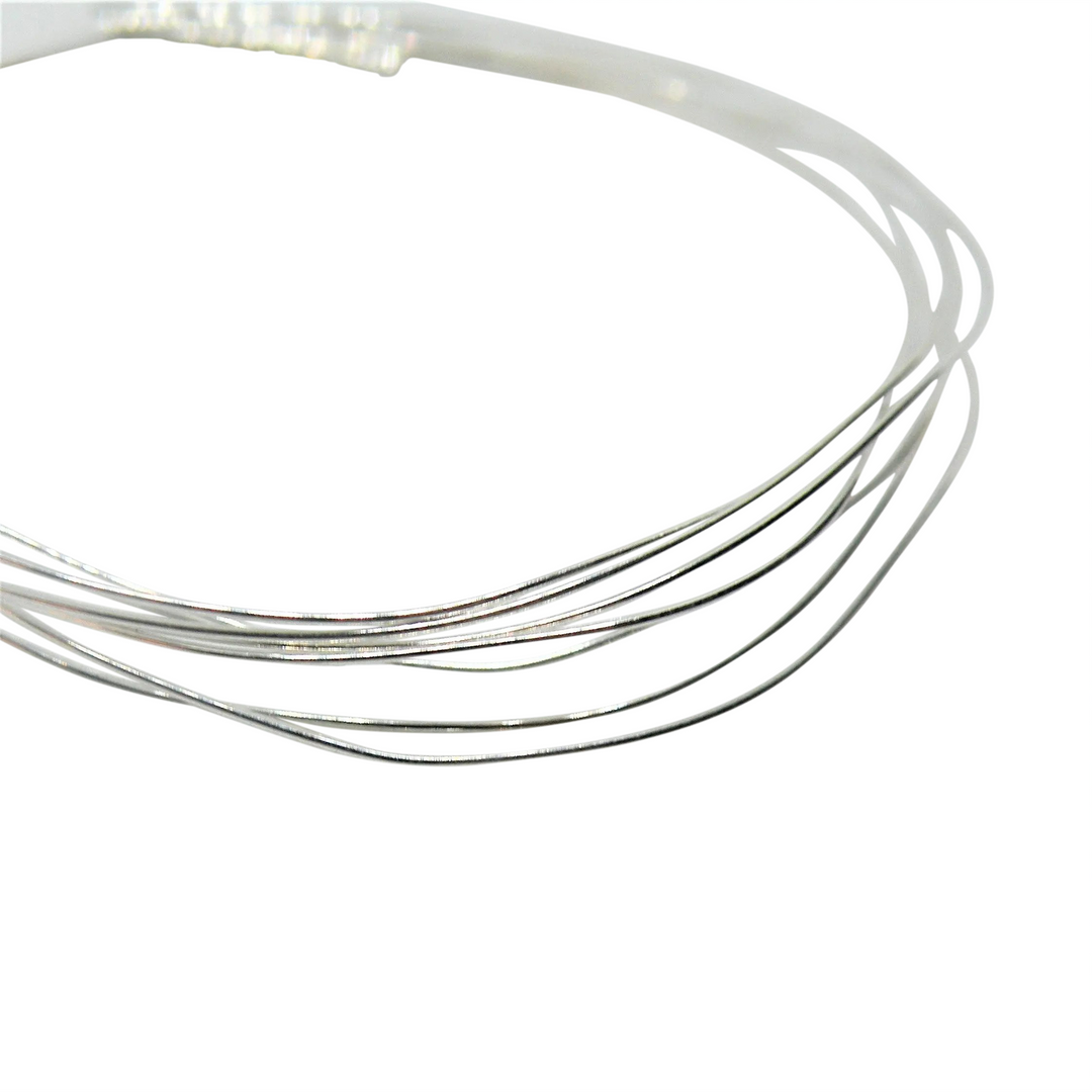 Schmuckfaden, Draht 0,4 mm, Sterlingsilber, 1 m