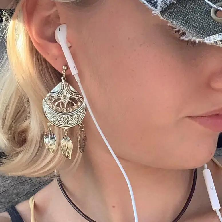 Øreringe, ørestikkere shaman, forsølvet messing Beadhouse of Copenhagen