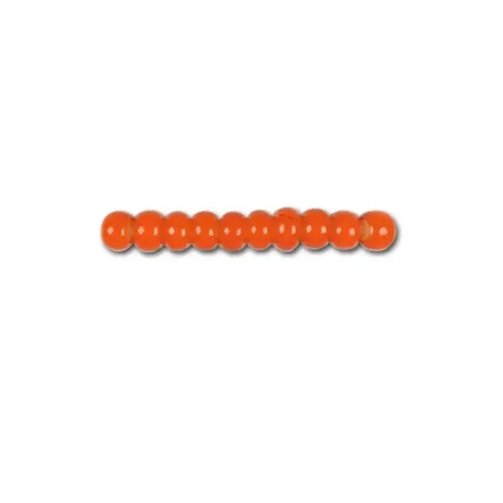 Orangefarbene Glasperlen, Preciosa, orangefarbener Karneolstern 9/0, 4-20g 